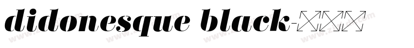 didonesque black字体转换